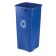 Blue Untouchable Recycling Square Containers