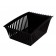 CrateBox Tilt Big Black Unihook Plastic Bin