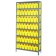 Steel Shelving Unit with Yellow Plastic Bins