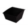 PopBox Tilt Medium Black Plastic Bin with Unihook