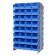 Blue Plastic Bin Double Sided Pick Rack