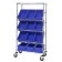 Plastic Storage Container Slanted Wire Shelving Units