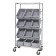 Plastic Storage Container Slanted Wire Shelving Units