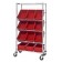 Plastic Storage Container Slanted Wire Shelving Units