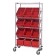 Plastic Storage Container Slanted Wire Shelving Units