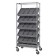 Plastic Storage Drawer Wire Shelving Units