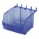 Hobibox Small Pegboard Slatwall Plastic Bins - Transparent Blue