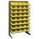 Single Sided Pick Rack with Bins - Yellow