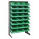 Single Sided Pick Rack with Bins - Green