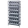 Gray Storage Bin Steel Shelving Systems