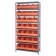 Orange Storage Bin Steel Shelving Systems