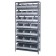 Gray Storage Bin Steel Shelving Systems