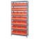 Orange Storage Bin Steel Shelving Systems