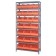 Orange Storage Bin Steel Shelving Systems