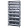 Gray Storage Bin Steel Shelving Systems