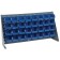 Blue Plastic Storage Bin Bench Rack Systems