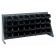 Black Plastic Storage Bin Bench Rack Systems