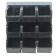Plastic Storage Bin Louvered Panel System Black