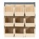 Plastic Storage Bin Louvered Panel System Ivory