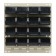 Plastic Storage Bin Louvered Panel System Black