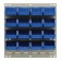 Louvered Wall  Panel with Plastic Bins Blue