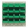 Louvered Wall  Panel with Plastic Bins Green