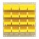 Plastic Storage Bin Louvered Panel System Yellow