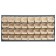 Wall Mount Louvered Panel with Plastic Bins Ivory