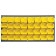 Louvered Panel with Plastic Hang Bins Yellow