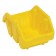 Double Sided Plastic Bin Yellow