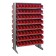 Sloped Shelving Pick Racks with Bins Red