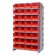 Red Plastic Bin Double Sided Pick Rack