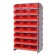 Red Plastic Bin Double Sided Pick Rack