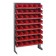 Single Sided Pick Rack with Bins - Red