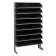 Single Sided Pick Rack with Bins - Black