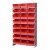 Red Plastic Storage Bin Single Sided Pick Racks