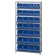 Blue Plastic Storage Bin Steel Shelving Systems