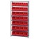 Red Plastic Storage Bin Steel Shelving Systems