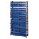 Blue Plastic Storage Bin Steel Shelving Systems