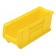 Plastic Stackable Storage Bins - QUS951 Yellow