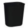 14-Quart Fire Resistant Wastebasket Black