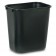 28-1/8-Quart Deskside Wastebasket Black