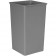 50-Galllon Untouchable Square Container Gray
