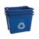 14-Gallon Recycling Plastic Box Stacked