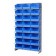 Blue Plastic Storage Bin Single Sided Pick Racks