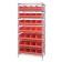 Stackable Shelf Bin Wire Shelving Unit WR8-483 Orange