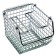 Wire Mesh Stack & Hang Bin shown with Optional Hangers