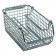 Wire Mesh Stack & Hang Bin shown with Optional Hangers