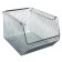 Wire Mesh Stack & Hang Bin shown with Optional Hangers