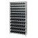 Wire Shelving with Plastic Bins - Black